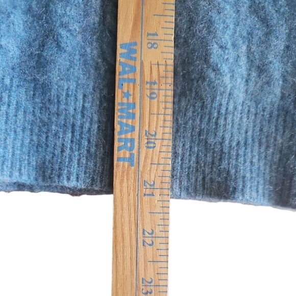 Club Room 100% Cashmere Sweater Sz XS Blue Cable Knit Soft Classic Minimalist - Picture 9 of 10